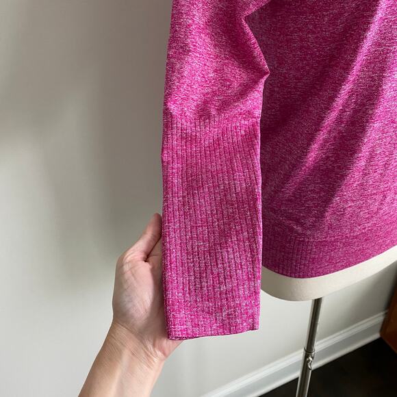 The North Face Go Seamless Pullover Hoodie Long Sleeve Pink M - Picture 3 of 12